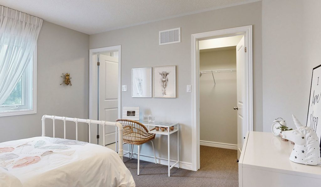 Picture Homes Model Home - Bedroom with Walk in Closet and Ensuite Bathroom