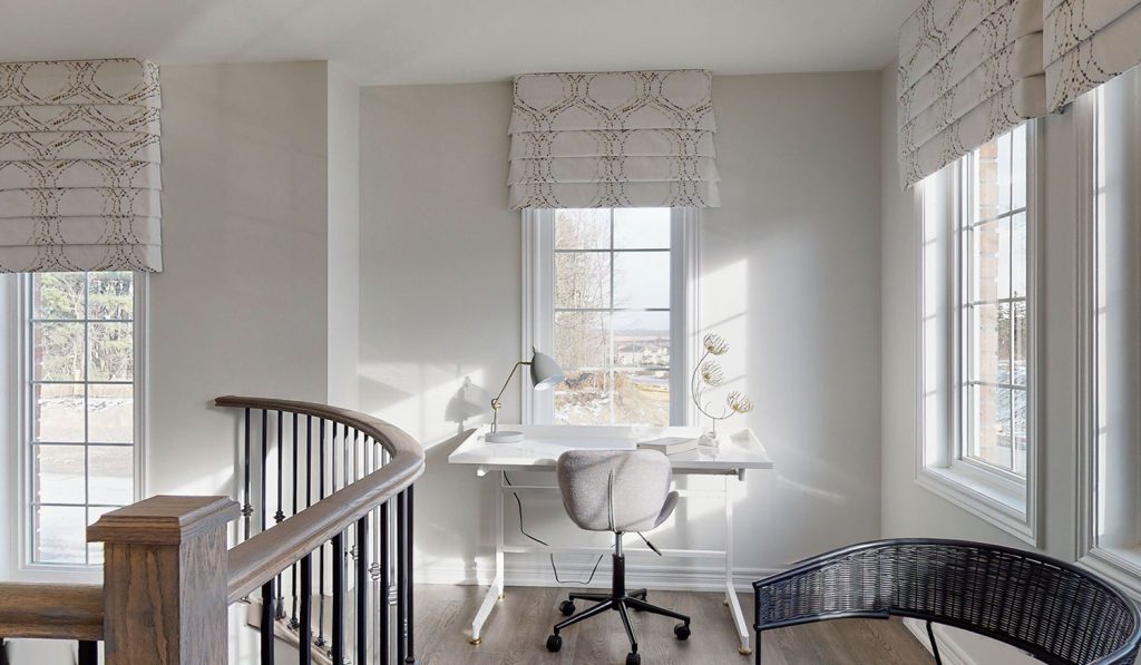 Picture Homes The Hampton Model Home - Desk and Study in Front of Window Second Floor