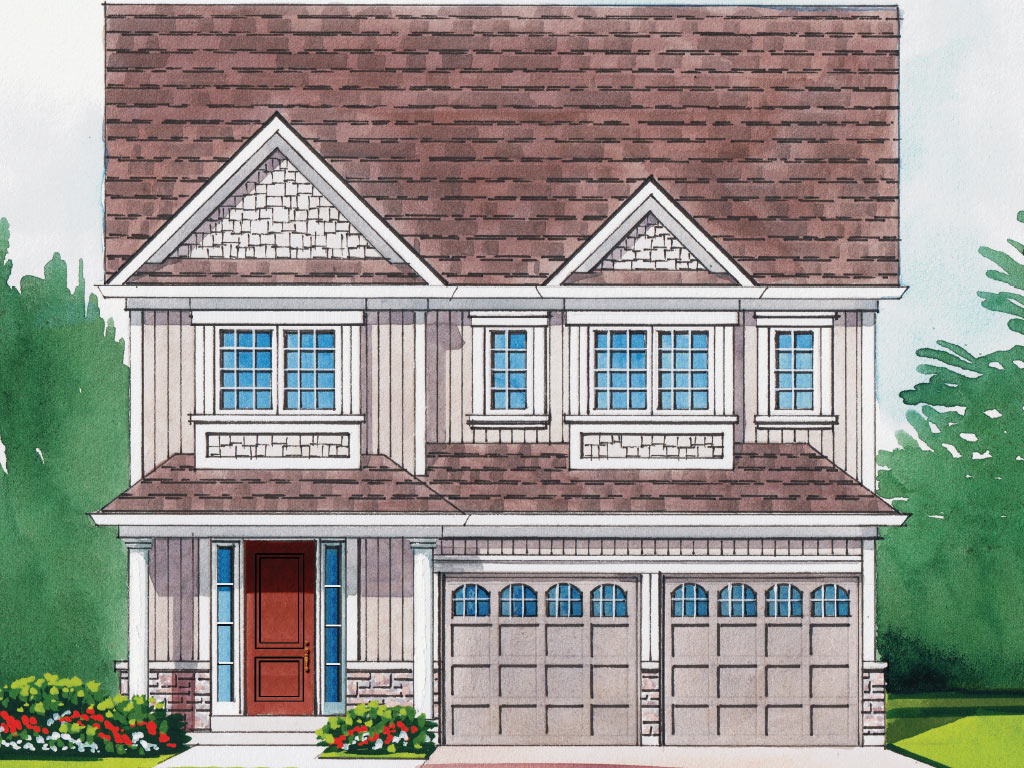 Hampton B Model Home 2558 Square Foot - Picture Homes New Home Developers